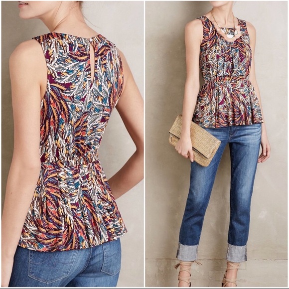 deletta peplum top